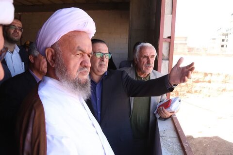 تصاویر / بازدید استاندار قزوین از پروژه در حال احداث مصلی تاکستان