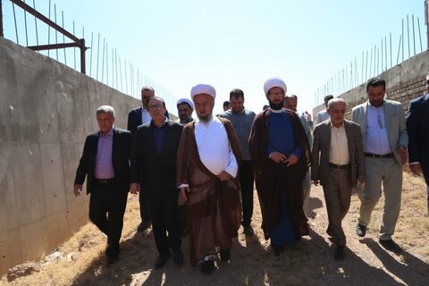 تصاویر / بازدید استاندار قزوین از پروژه در حال احداث مصلی تاکستان