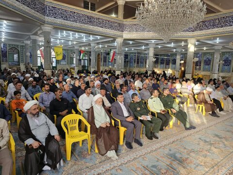 تصاویر / گردهمایی بزرگ فعالان فرهنگی مساجد شهرستان بوئین‌زهرا با حضور فرمانده سپاه استان قزوین بر گزار شد