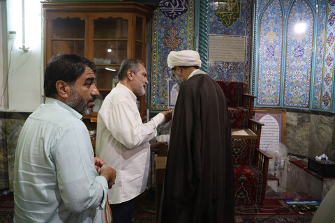 تصاویر / حضور مسئولان در مسجد قمر بنی‌هاشم شهرک فرهنگیان