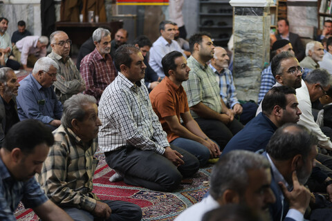 تصاویر / حضور مسئولان در مسجد قمر بنی‌هاشم شهرک فرهنگیان