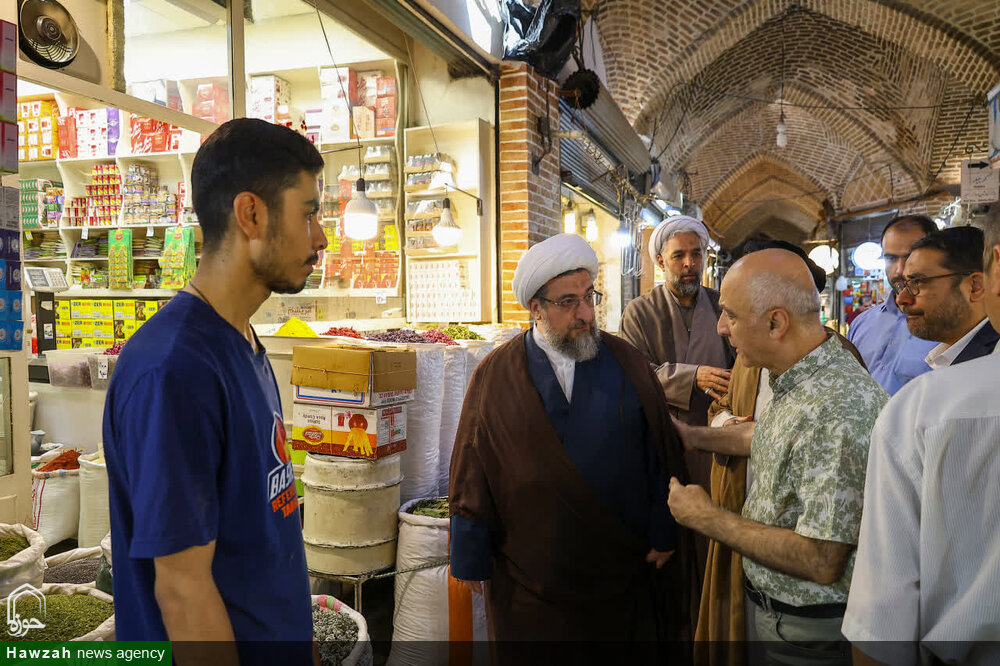 نماینده ولی‌فقیه در آذربایجان شرقی از بازار تاریخی تبریز بازدید کرد