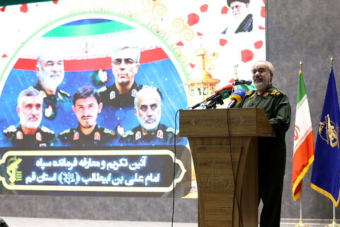 تصاویر/ مراسم تکریم و معارفه فرمانده سپاه امام علی‌بن ابیطالب(ع) قم