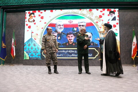 تصاویر/ مراسم تکریم و معارفه فرمانده سپاه امام علی‌بن ابیطالب(ع) قم