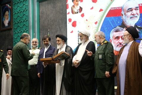 تصاویر/ مراسم تکریم و معارفه فرمانده سپاه امام علی‌بن ابیطالب(ع) قم