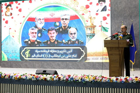 تصاویر/ مراسم تکریم و معارفه فرمانده سپاه امام علی‌بن ابیطالب(ع) قم