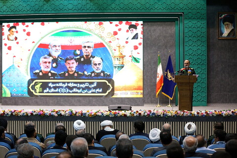 تصاویر/ مراسم تکریم و معارفه فرمانده سپاه امام علی‌بن ابیطالب(ع) قم