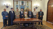 آية اللّه الأعرافي والوفد المرافق له يزورون المعهد الدولي للفكر والحضارة الإسلامية بماليزيا