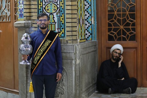 تصاویر/ حال و هوای حرم کریمه اهل بیت (ع) در شب شهادت امام حسن عسکری (ع)