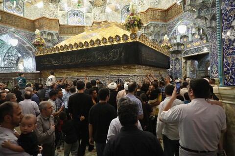 تصاویر/ حال و هوای حرم کریمه اهل بیت (ع) در شب شهادت امام حسن عسکری (ع)