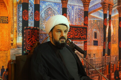 تصاویر / مراسم عزاداری شب شهادت امام حسن عسکری (ع) در بیت آیت الله فقیهی