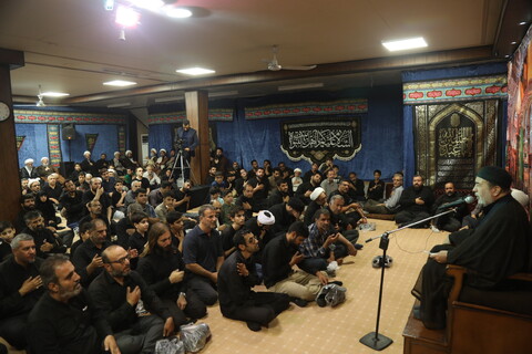 تصاویر / مراسم عزاداری شب شهادت امام حسن عسکری (ع) در بیت آیت الله فقیهی