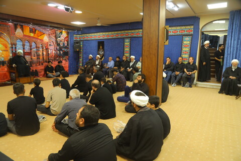 تصاویر / مراسم عزاداری شب شهادت امام حسن عسکری (ع) در بیت آیت الله فقیهی