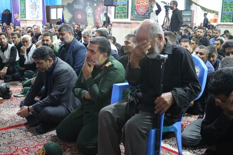 تصاویر/ مراسم تشییع شهید پاسدار رحیم محمدی در حسینیه ثارالله