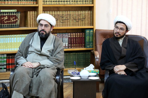 تصاویر/ دیدار اعضای خانه طلاب جوان با آیت الله اعرافی