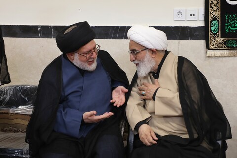 تصاویر/ مراسم عزاداری شهادت امام حسن عسکری (ع) در بیوت مراجع