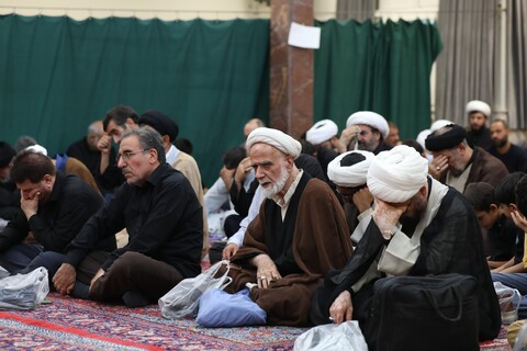 تصاویر/ مراسم عزاداری شهادت امام حسن عسکری (ع) در بیوت مراجع