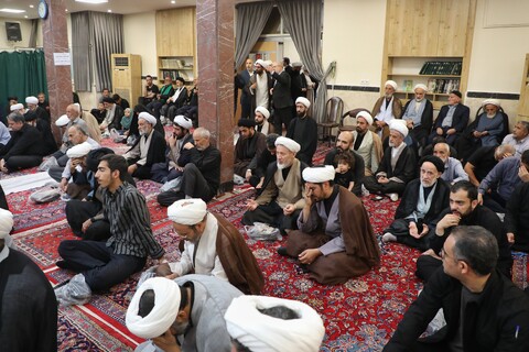 تصاویر/ مراسم عزاداری شهادت امام حسن عسکری (ع) در بیوت مراجع