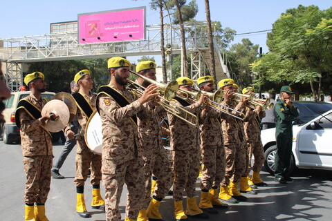 وداع مردم کرمان با شهید پاسدار رحیم محمدی