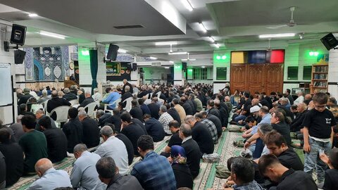 تصاویر/ مراسم عزاداری شهادت امام حسن عسکری(ع) با حضور حجت‌الاسلام رفیعی