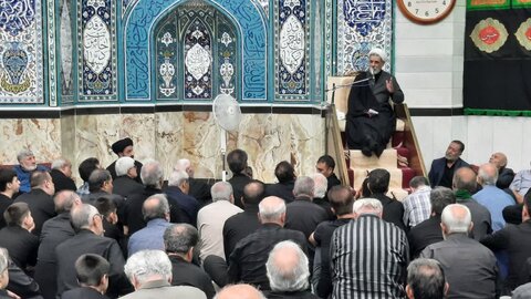 تصاویر/ مراسم عزاداری شهادت امام حسن عسکری(ع) با حضور حجت‌الاسلام رفیعی