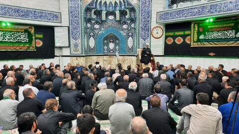 تصاویر/ مراسم عزاداری شهادت امام حسن عسکری(ع) با حضور حجت‌الاسلام رفیعی