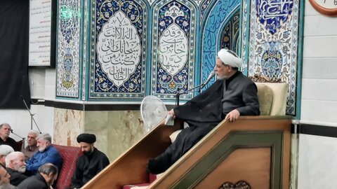 تصاویر/ مراسم عزاداری شهادت امام حسن عسکری(ع) با حضور حجت‌الاسلام رفیعی