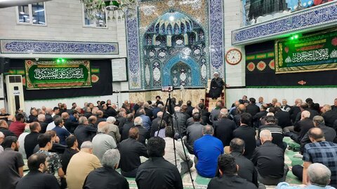 تصاویر/ مراسم عزاداری شهادت امام حسن عسکری(ع) با حضور حجت‌الاسلام رفیعی