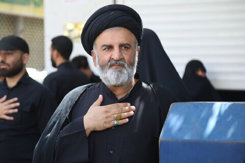 تصاویر / دسته عزاداری روز شهادت امام حسن عسکری (ع) با حضور آیت الله العظمی وحید خراسانی