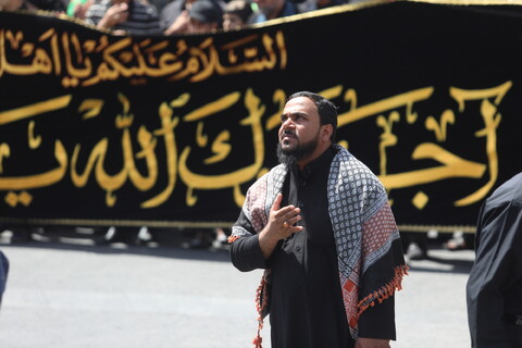 تصاویر / دسته عزاداری روز شهادت امام حسن عسکری (ع) با حضور آیت الله العظمی وحید خراسانی