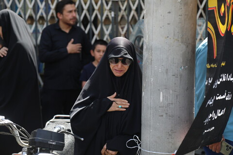 تصاویر / دسته عزاداری روز شهادت امام حسن عسکری (ع) با حضور آیت الله العظمی وحید خراسانی