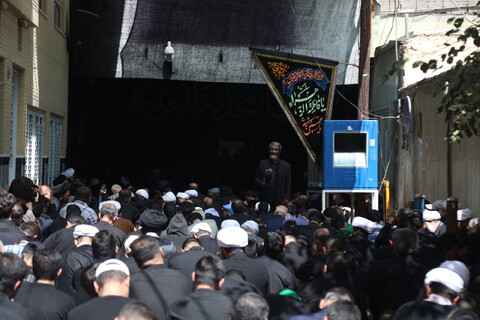 تصاویر / دسته عزاداری روز شهادت امام حسن عسکری (ع) با حضور آیت الله العظمی وحید خراسانی