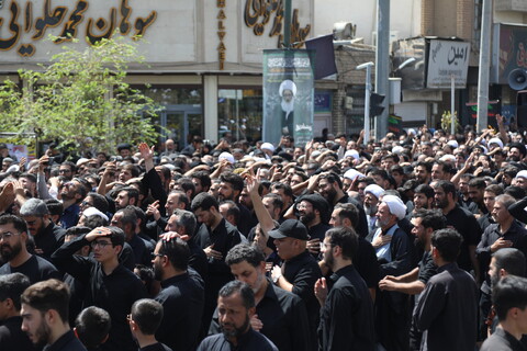 تصاویر / دسته عزاداری روز شهادت امام حسن عسکری (ع) با حضور آیت الله العظمی وحید خراسانی