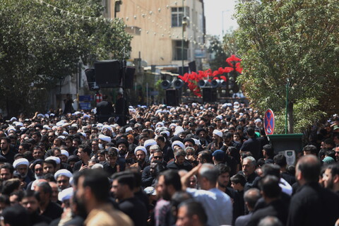 تصاویر / دسته عزاداری روز شهادت امام حسن عسکری (ع) با حضور آیت الله العظمی وحید خراسانی