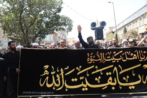 تصاویر / دسته عزاداری روز شهادت امام حسن عسکری (ع) با حضور آیت الله العظمی وحید خراسانی