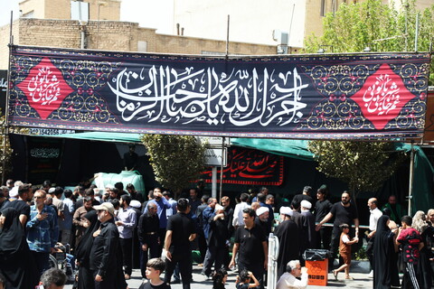 تصاویر / دسته عزاداری روز شهادت امام حسن عسکری (ع) با حضور آیت الله العظمی وحید خراسانی