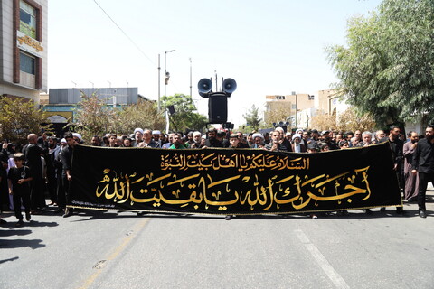 تصاویر / دسته عزاداری روز شهادت امام حسن عسکری (ع) با حضور آیت الله العظمی وحید خراسانی