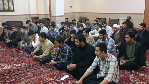 تصاویر/ جلسه اخلاق طلاب مدرسه  علمیه امام خمینی (ره) شهرستان خوی