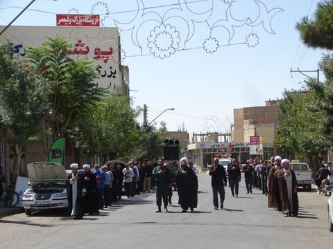 تصاویر/ دسته عزاداری به مناسبت شهادت امام حسن عسکری علیه السلام درشهرستان چهاربرج
