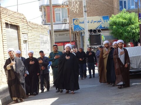 تصاویر/ دسته عزاداری به مناسبت شهادت امام حسن عسکری علیه السلام درشهرستان چهاربرج