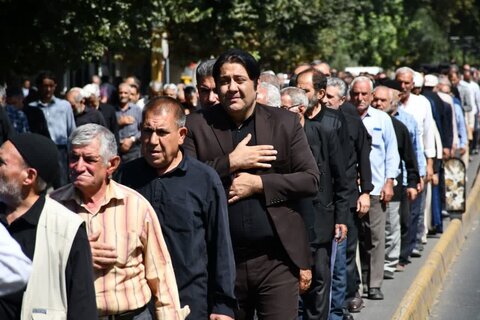 تصاویر/ عزاداری مردم شهرستان خوی در سالروز شهادت امام حسن عسکری (ع)