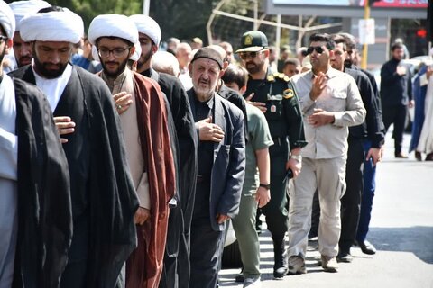 تصاویر/ عزاداری مردم شهرستان خوی در سالروز شهادت امام حسن عسکری (ع)