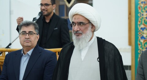 تصاویر/ برگزاری آیین پاسداشت چهره ماندگار قرآنی استان در گلزار شهدای بوشهر