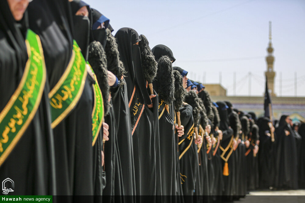 تشرف دسته های عزاداری به آستان مقدس مسجد جمکران