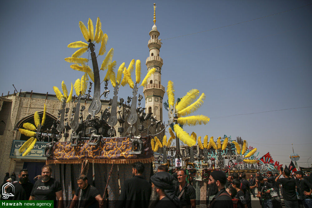 تشرف دسته های عزاداری به آستان مقدس مسجد جمکران