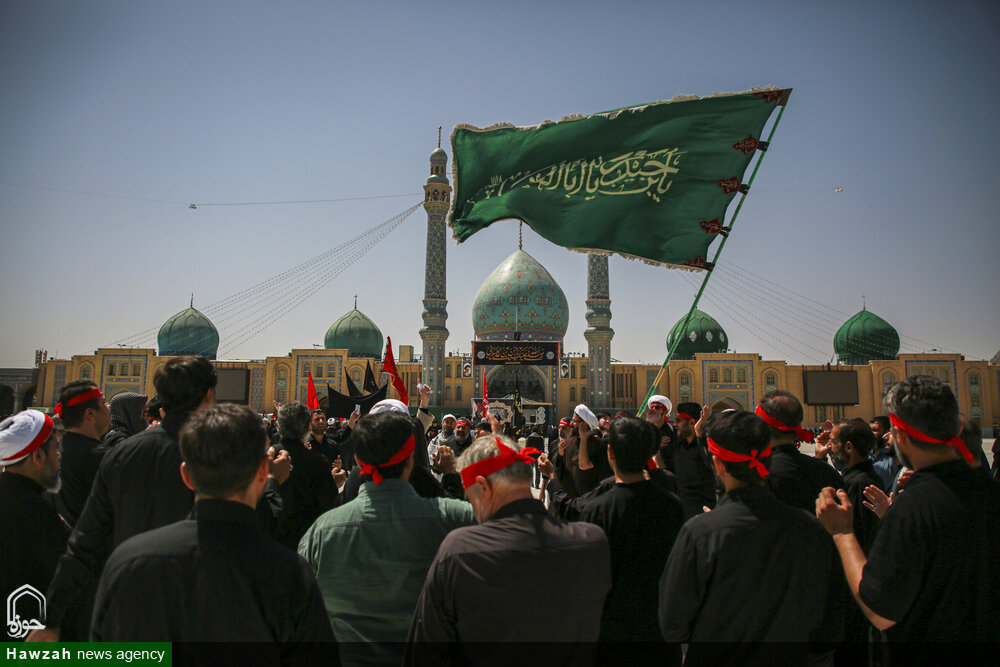 تشرف دسته های عزاداری به آستان مقدس مسجد جمکران