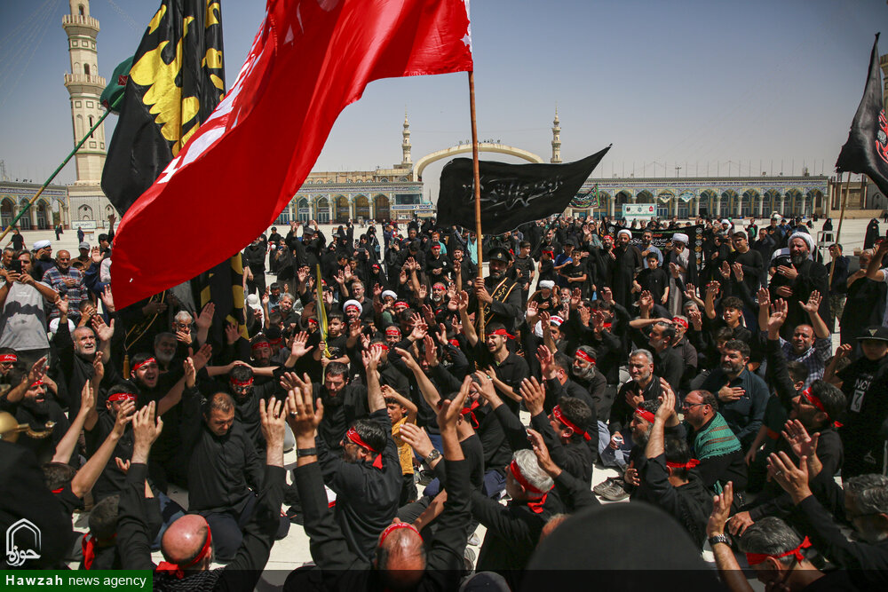 تشرف دسته های عزاداری به آستان مقدس مسجد جمکران