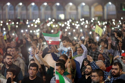 تصاویر/ اجتماع لشکریان صاحب الزمان(عج) در مسجد مقدس جمکران
