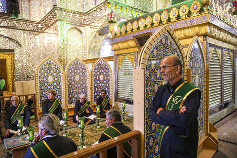 تصاویر| آیین غبارروبی حرم مطهر سیدعلاالدین حسین(ع) با حضور خبرنگاران