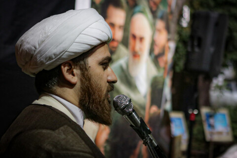 تصاویر/ مراسم شبی با شهدا در دوره میثاق طلبگی حوزه علمیه استان همدان